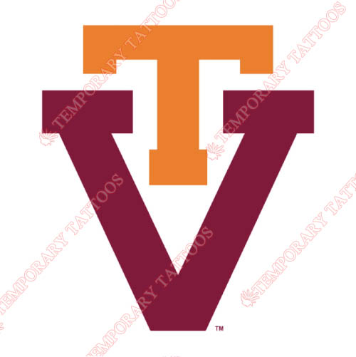 Virginia Tech Hokies Customize Temporary Tattoos Stickers NO.6862